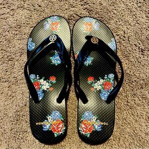 Tory Burch Tea Rose Wedge Sandals